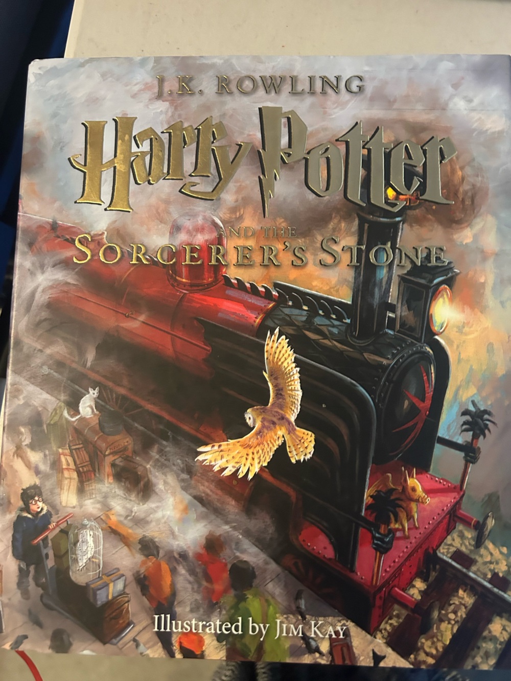 Harry Potter and the Sorcerer's Stone Poster - Red, Black, Gold